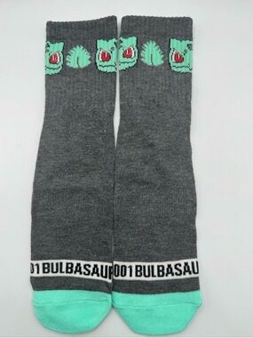 Pokémon Bulbasaur 1 Pair Quarter Socks Size 8-12